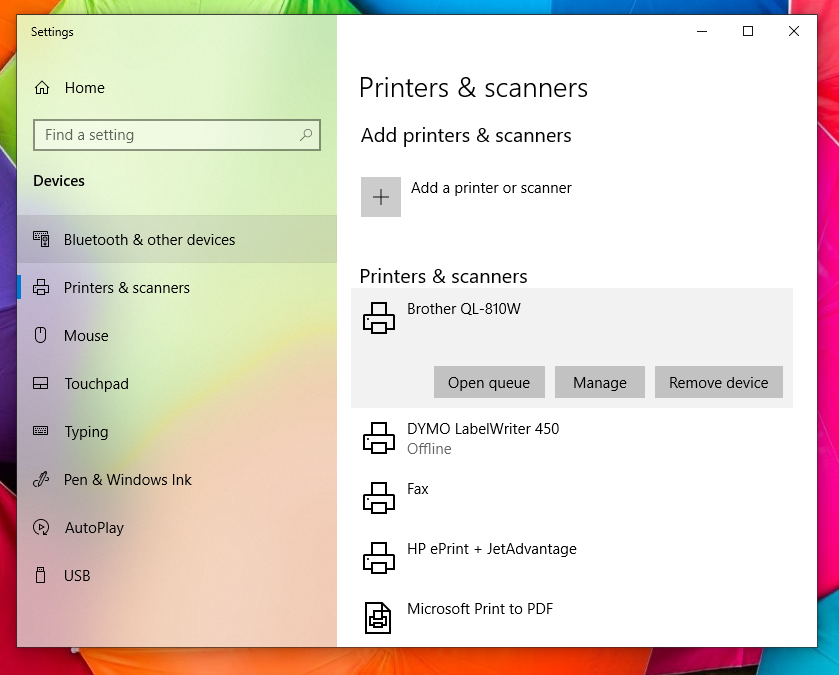 Configure Brother QL-810W Printer Settings for Windows